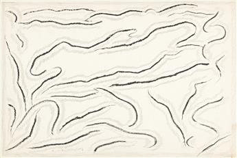 ABRAHAM WALKOWITZ Three abstract pencil drawings.